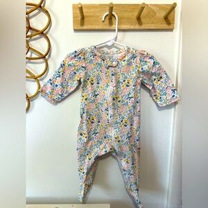 Floral Zip-up Pajamas